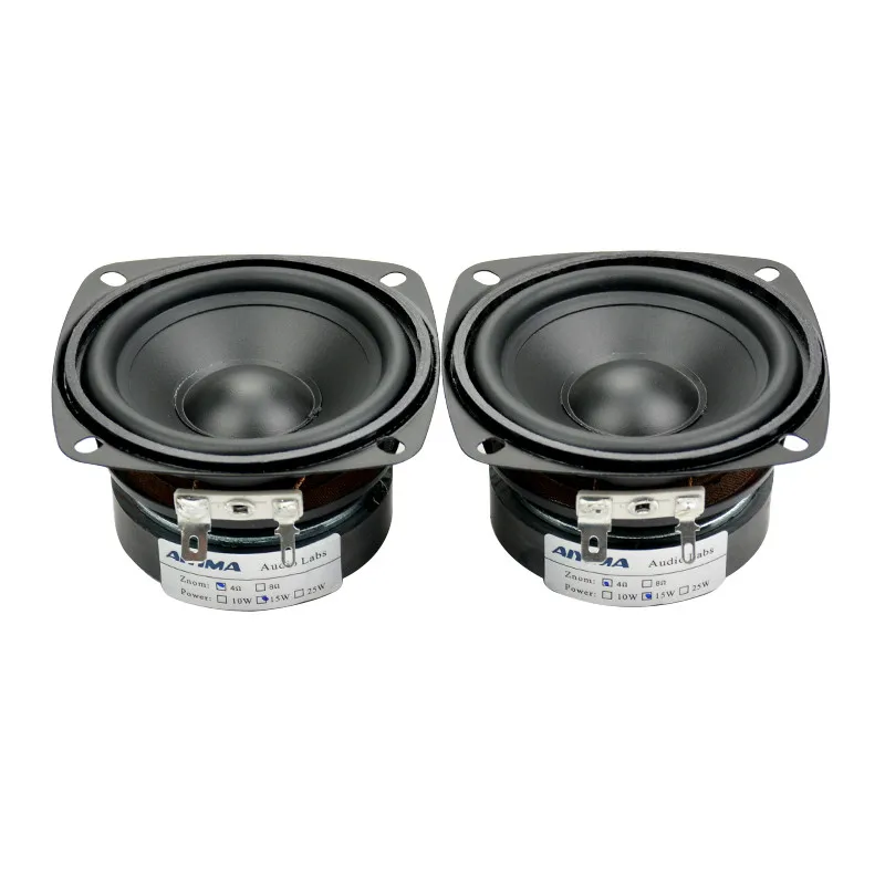 Aiyima 2Pcs Altoparlanti Audio Driver 3 Pollici 4Ohm 15W Impermeabile Full Frequency Bass Woofer Altavoz Portatil Altoparlante Colonna