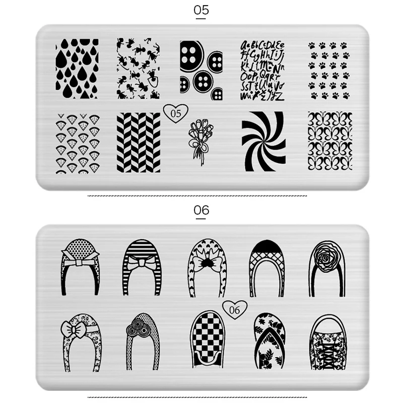 Nail Stamping Plates DIY Nail Stamper Nail Stencil Nail Charm Nail Deco Nail Art Accessoire Nail Designs Nail Art Decorations