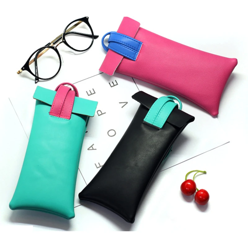 Сумка из искусственной кожи, сумка для очков, подвесной Чехол для очков с орнаментом, подвеска, женские солнцезащитные очки, защита для хранения, Ins Box Cover