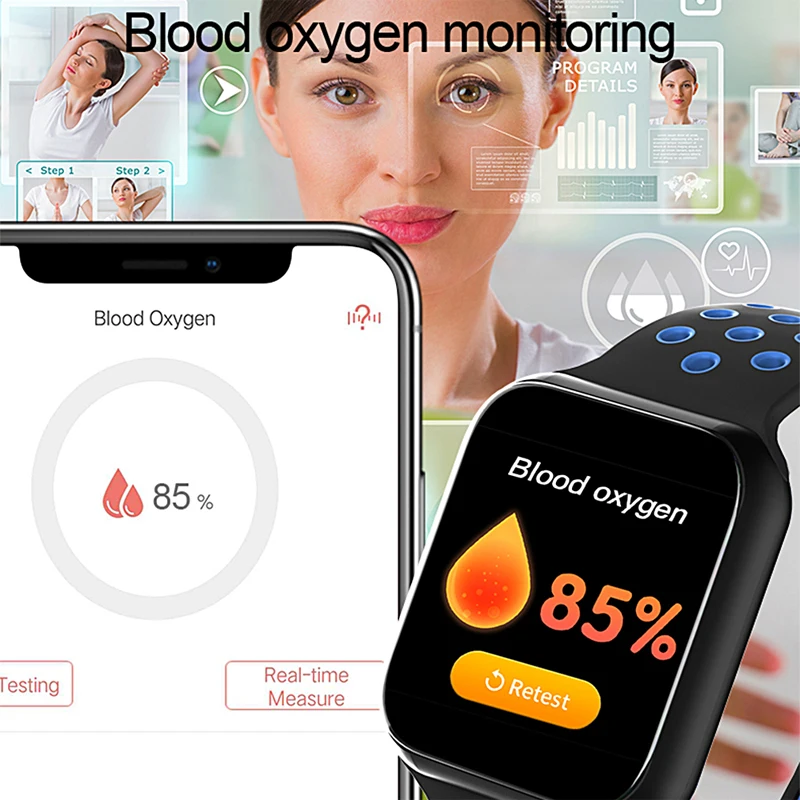 Eseed F8 умные часы мужские IP67 водонепроницаемые 15 дней в режиме ожидания сердечный