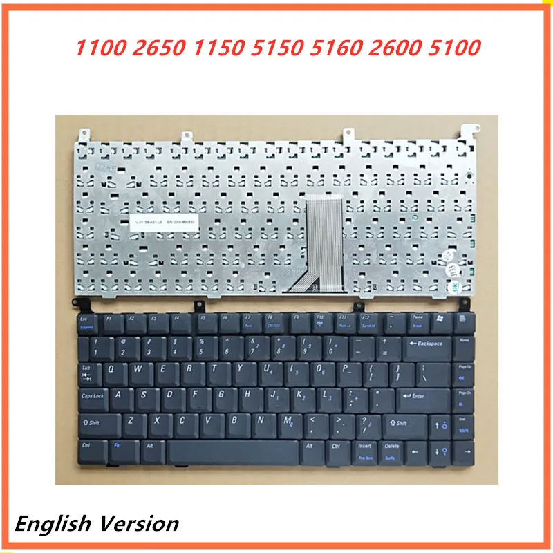 Клавиатура с английской раскладкой для ноутбука Dell 1100 2650 1150 5150 5160 2600 5100 |