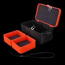 DAGEZI ABS пластик для рыбалки, с двойным дном коробка червь земляной приманки для ловли карпа Снасти Коробка с зажимом