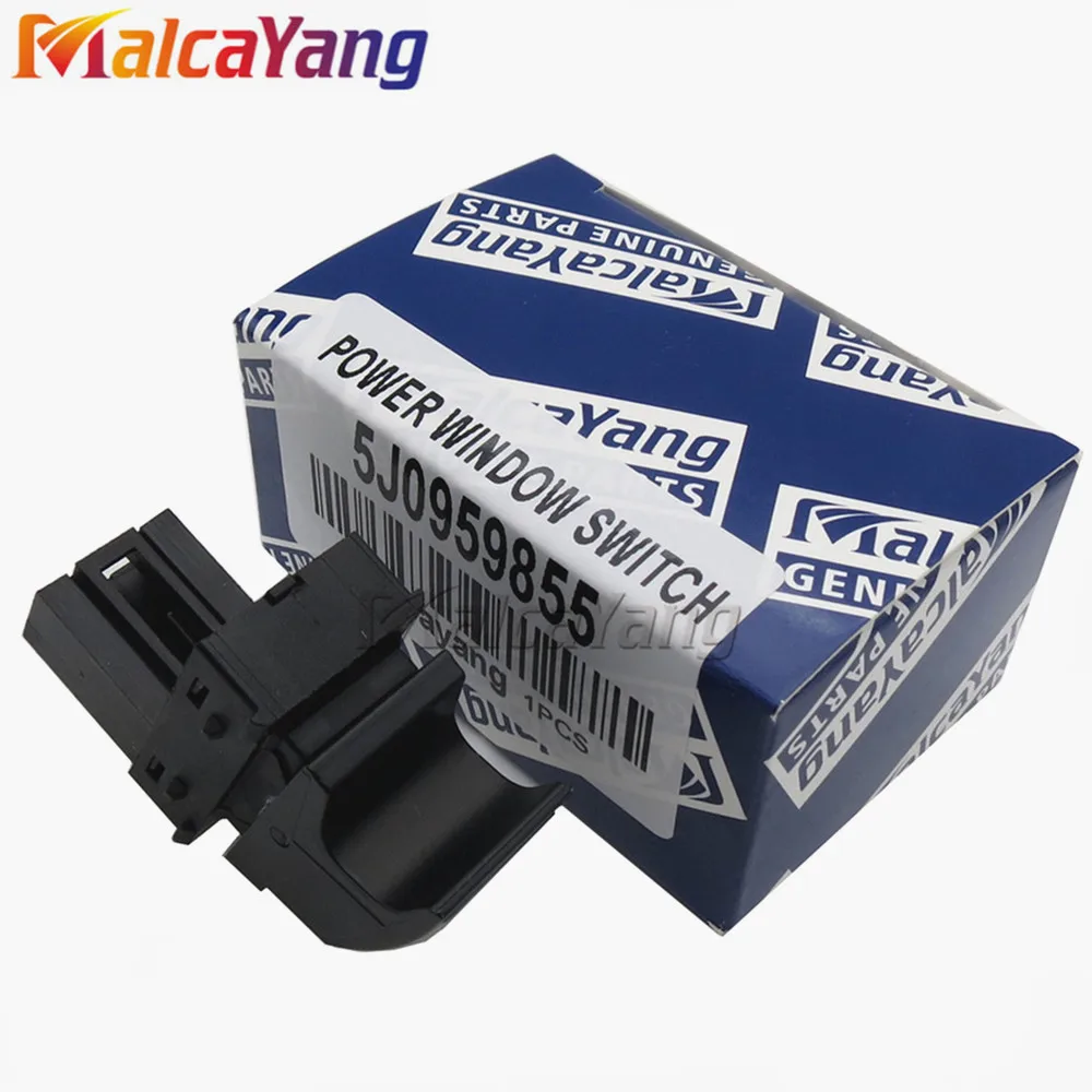 Кнопка управления стеклоподъемником для VW красный светильник 5J0959855 Skoda Fabia