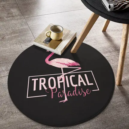 Круглый ковер в скандинавском стиле стул спальня гостиная напольные украшения коврик