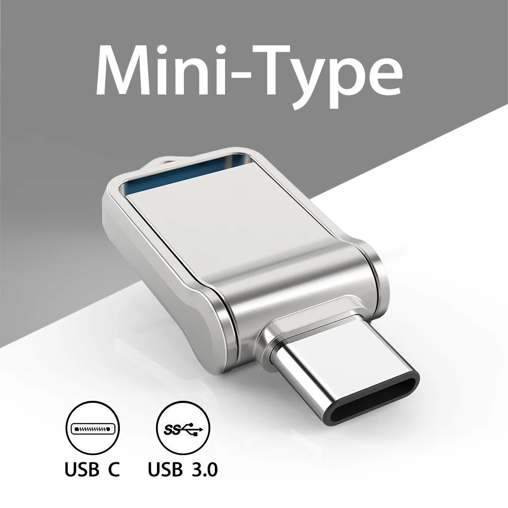 Topesel-mini flash drive tipo c ultra dual