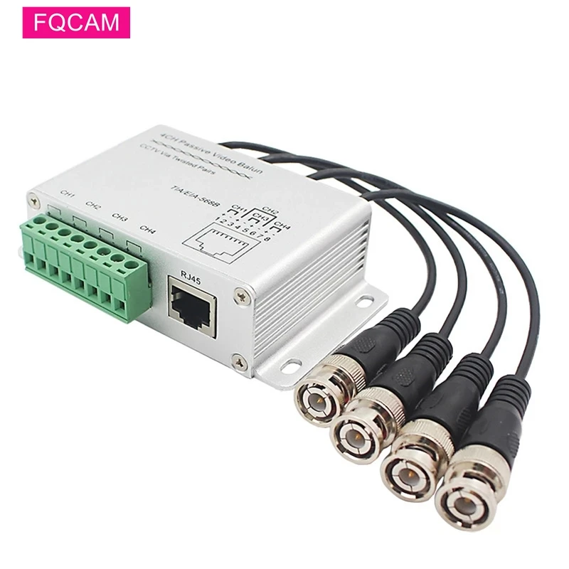 4/8 канал Пассивный CCTV передатчик видео балун BNC штекер для UTP Rj45 Cat5 4 CH Видео