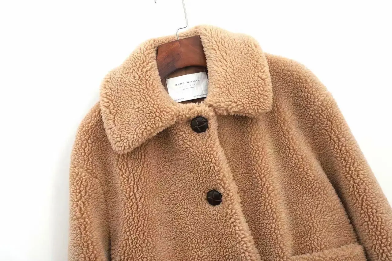 Жилет из искусственной мерлушки женские куртки осень-зима теплые толстые женские шерстяные пальто светло-коричневые розовые винтажные парки пальто и куртки женские