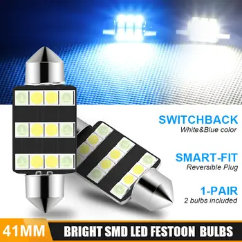 

10pcs Festoon 41mm LED Bulb C5W C10W Super Bright bulbs for cars License plate Interior Reading Light Auto Interior Doom Lamp