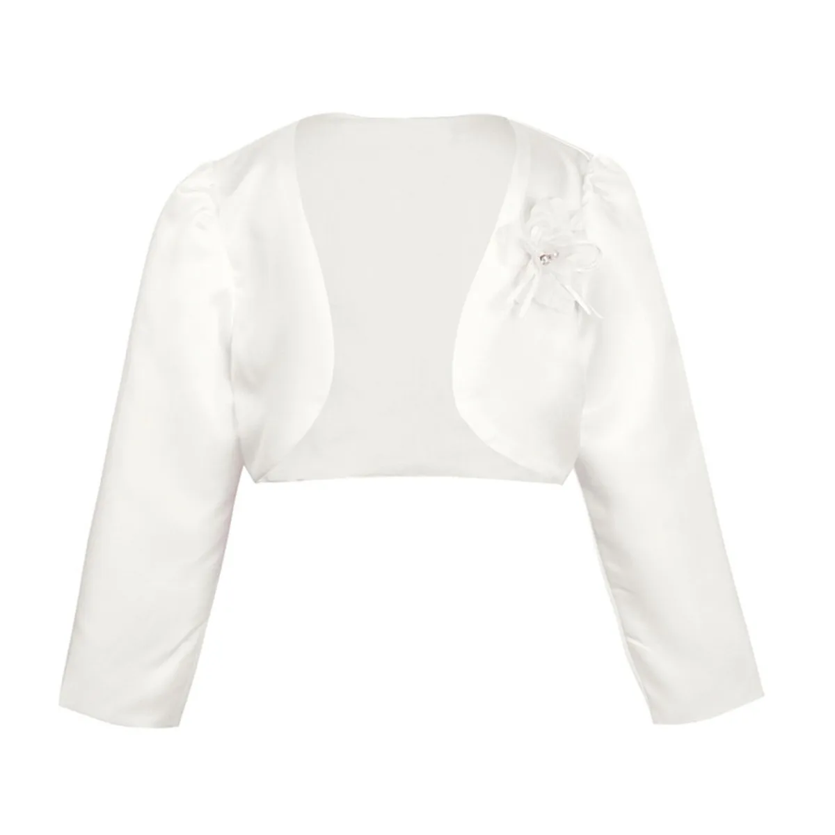 Kids Girls Wedding Party Flower Girls Dresses Jacket Kids Long Sleeves Bolero Jacket Shrug Party Summer Communion Coat