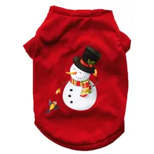 Одежда для собак, Рождественский принт, костюм для щенков, футболка, мультяшная Одежда для питомцев, костюм для маленьких собак, Рождественская Одежда для питомцев, 19NOV8