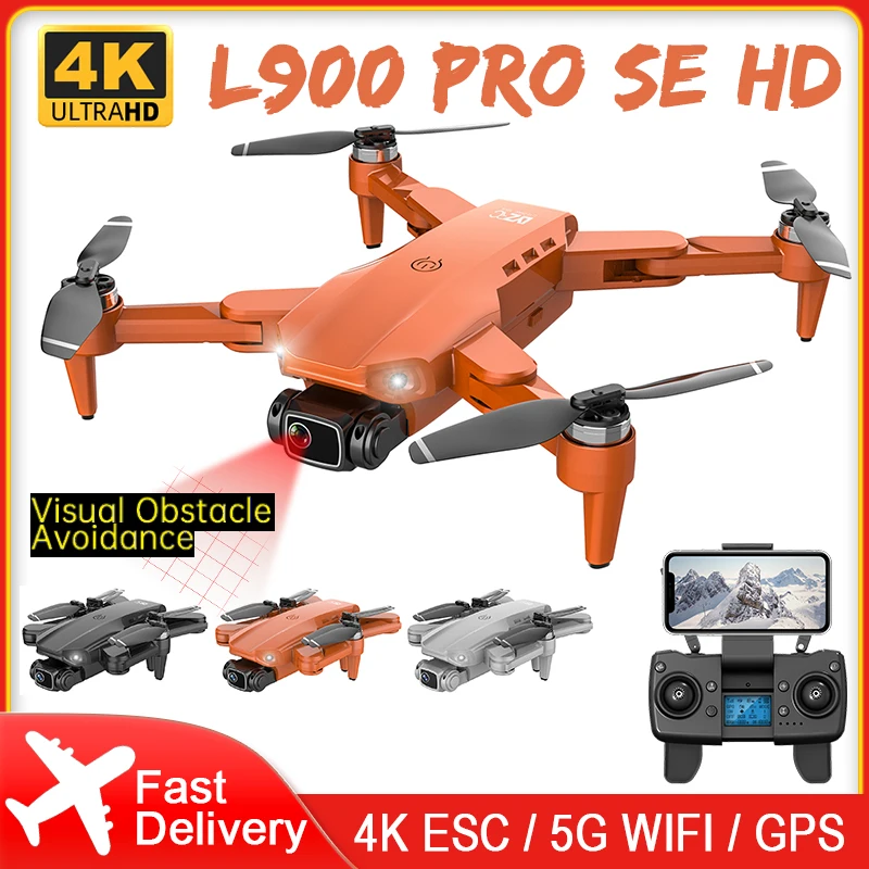 L900 PRO SE HD Drone 4K Professional GPS FPV Dual Дроны с визуальным предотвращением препятствий 5G WiFi RC