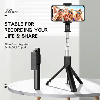

3 in 1 Wireless Bluetooth Selfie Stick with Remote Control Expandable Monopod Foldable mini Tripod for Smart phone