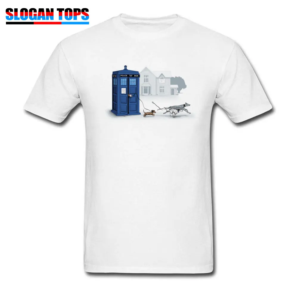 Who Let The Dogs Out? Футболка для мужчин Доктор Кто футболка время Tardis путешествий сайту