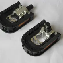 Стиль черный и белый с узором горный велосипед педали прочный сплав подшипник [Складная Педаль]