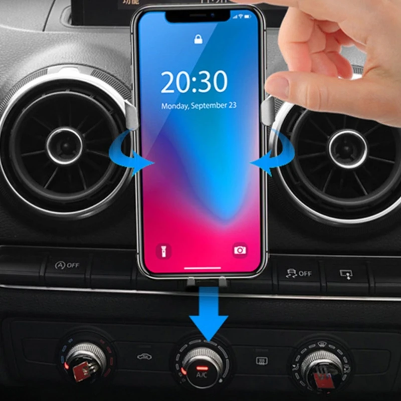 New for A3 S3 Magnet Car Air Vent Mount 360 Degree Mobile Phone Holder Stand Car Phone Holder Magnetic Dashboard