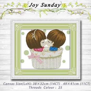 

Innocence embrace decor painting 14CT 11CT counted cross stitch kits embroidery sets Needlework Sets Home decor