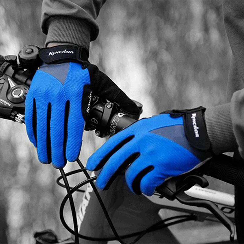 Сенсорный экран полный палец мужские велосипедные перчатки для женщин MTB дорожный велосипед Goloves дышащий Противоскользящий перчатки для верховой езды Спортивные Перчатки для фитнеса
