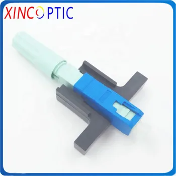 

New Model 0.3db Tool Kit SC Fast Connector,58 MM SC UPC Single Mode FTTH Tool Cold Connector SC/UPC Fiber Optical Fast Connector