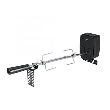 

Kitchen Tool Universal Rotisserie Kit for Barbecue Stainless Steel Spit Rod Meat Forks with Electric Motor bbq Rotisserie Set