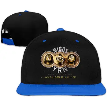 

Migos-Yung Rich Nation Music Band Logo Hip Hop Cool Baseball Cap White Adjustable Plain Hat