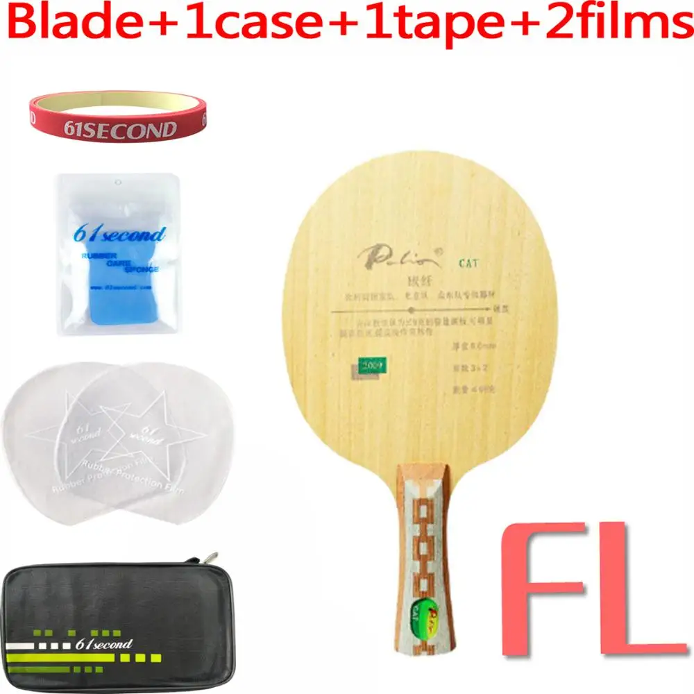 FL blade 1 case Палио кошка Настольный теннис лезвие светильник вес углерода ракетки пинг понг летучая мышь - Цвет: FL blade 1 case