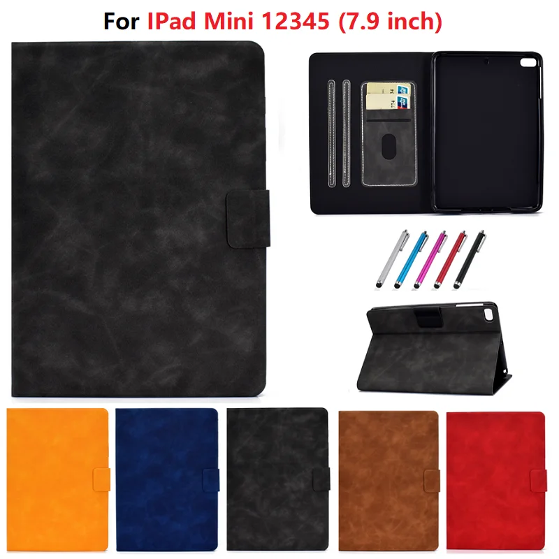 Чехол для iPad Mini 5 флип чехол из искусственной кожи Магнитная подставка планшета 3 2