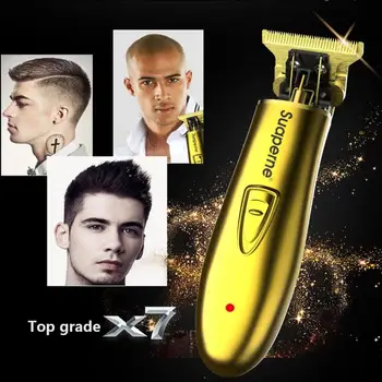 

Electric Hair Clipper Hair Salon Professional Oil Head Retro Score Carving Trimming Metal Hair Clipper Beard Body Face Trimmer