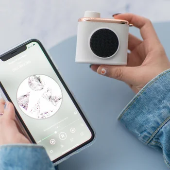 

Bluetooth Speaker Portable Wireless Bluetooth Speaker Retro Mini Portable MP3 Music Player HIFI Subwoofer Speaker Color