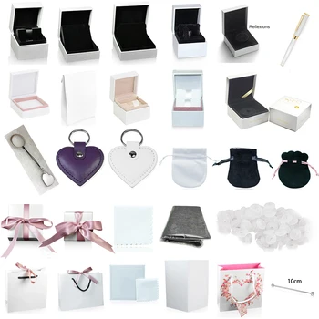 

High-quality Boxes Charm Ring Earrings Bracelet Necklace Jewelry Protection Box Guarantee Gift Bag Card Accessories Keychain Pen
