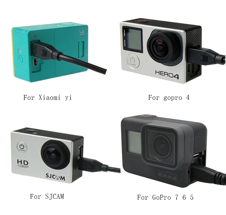 Кабель HDMI Micro 1 5 м для передачи данных HD SJCAM Gopro Hero 7/6/5/4/ 3 + Xiaomi yi|Чехлы экшн-камер| |