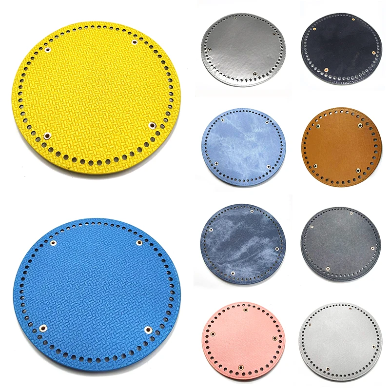 

1PC Round Bottom For Knitting Bag PU leather Bags Cushion Pad for Women Shoulder Handbags Handmade DIY Bag Accessories