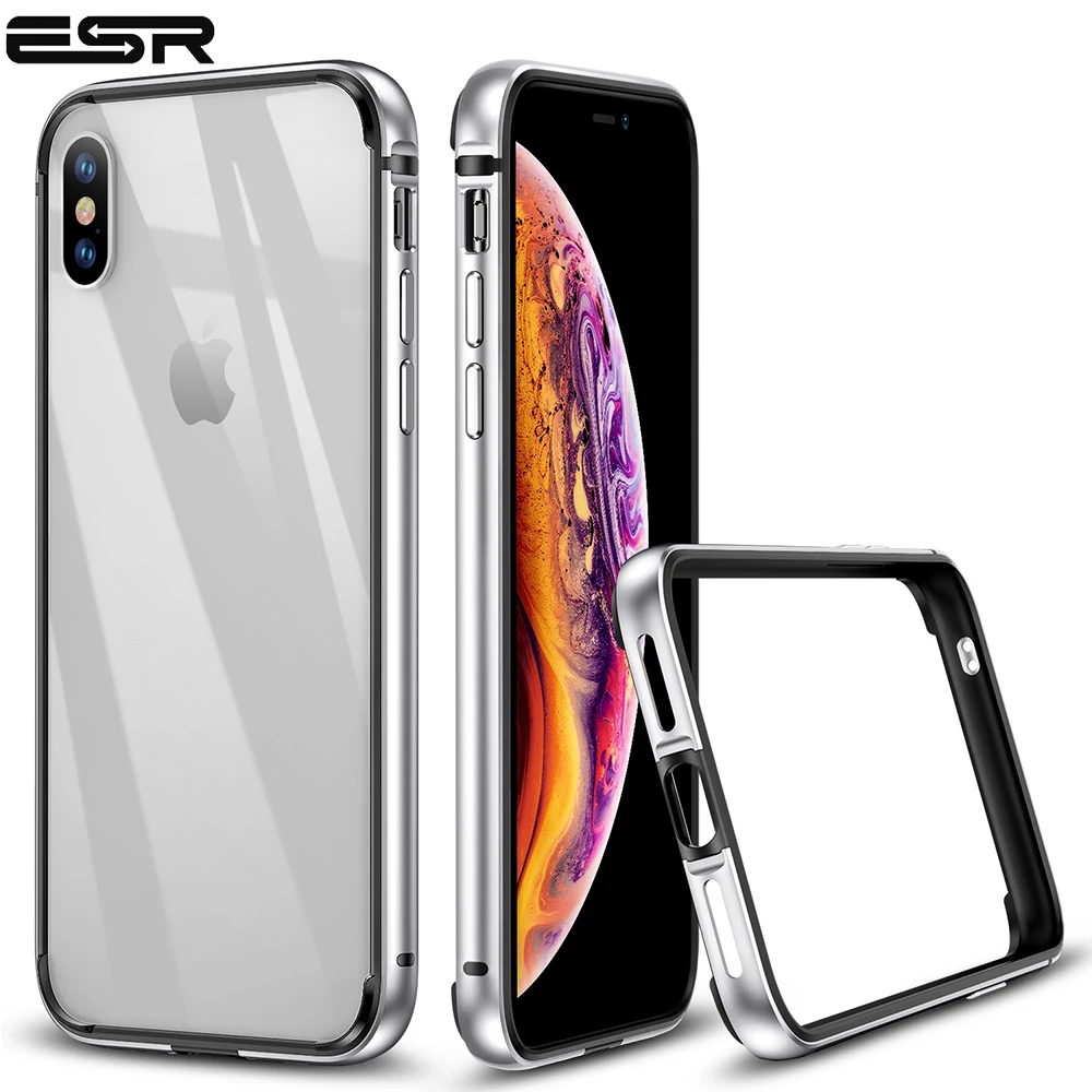 Металлический Чехол-бампер ESR Crown для iPhone XR XS Max с металлической рамкой и мягким внутренним Бампером для iPhone, роскошный противоударный чехол