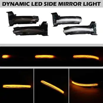 

2x Flowing Turn Signal Light LED Side Wing Rearview Mirror Dynamic Indicator Blinker for Ford Focus For Mondeo 2019-2020