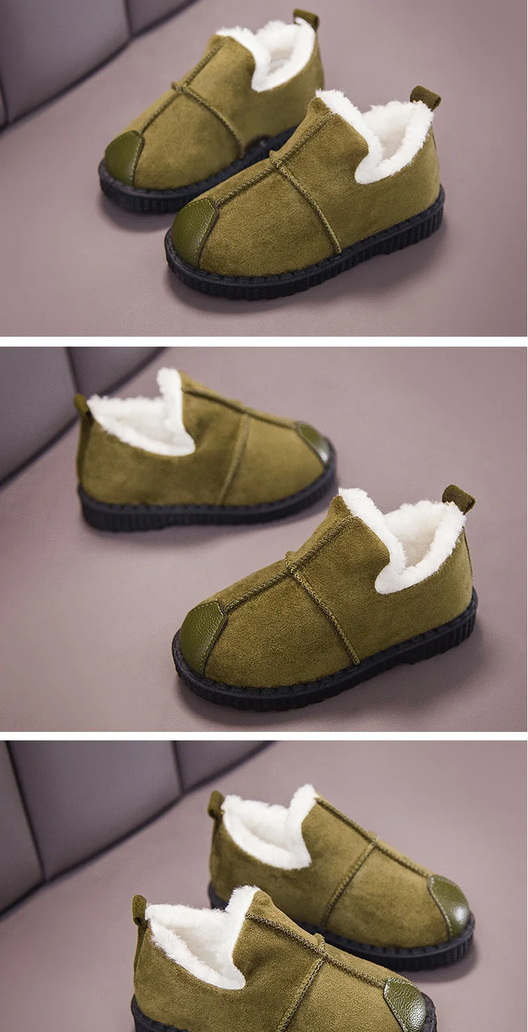 Обувь для больших девочек; зимняя Утепленная обувь; Теплая Повседневная обувь; Детские кроссовки; удобная обувь на плоской нескользящей подошве; SP062