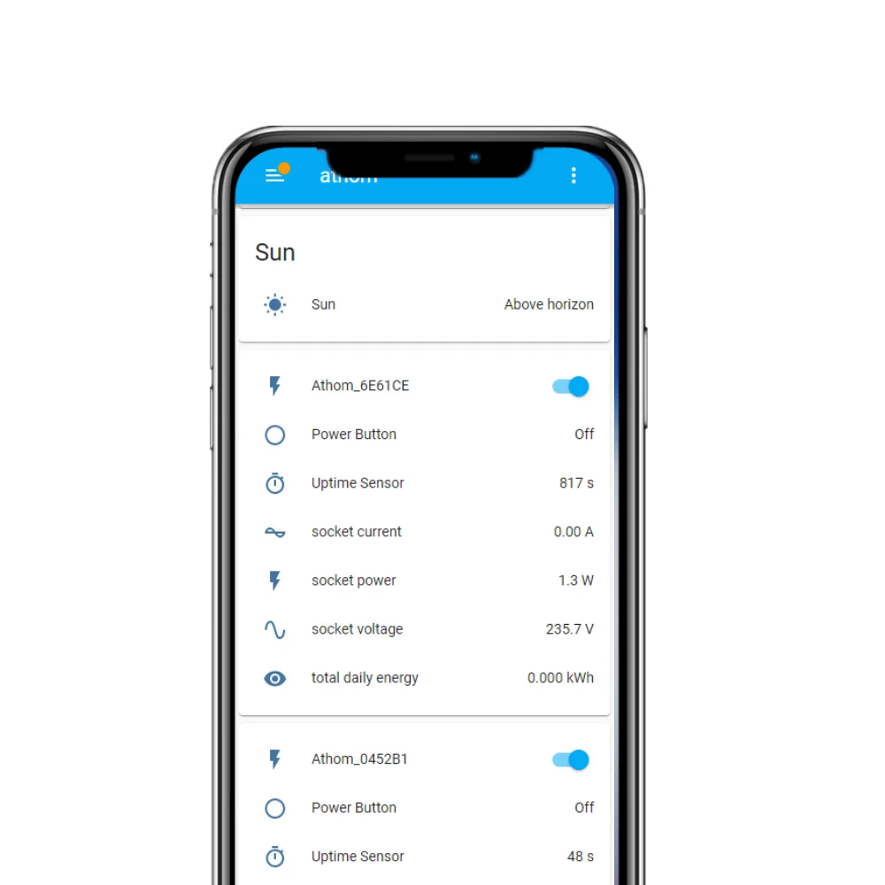 Athom-tomada Inteligente Preflash Esphome Funciona com Home Assistant Itália Padrão Chilena 16a - Image 4