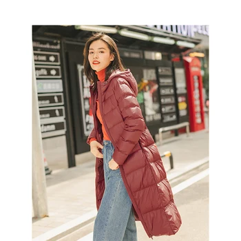 

INMAN 2020 Winter New Arrival Solid Color Lady Simple Design Women Hooded Warm Down Coat