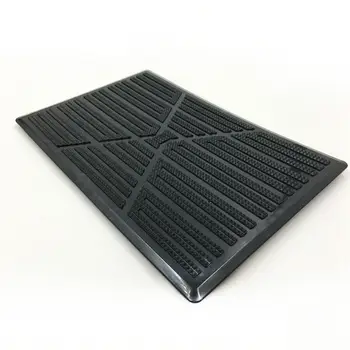 

Universal Black Car Floor Carpet Pad Heel Foot Mat Pedal Patch Cover Car Mat PVC Anti-skid Pedal 25x16cm