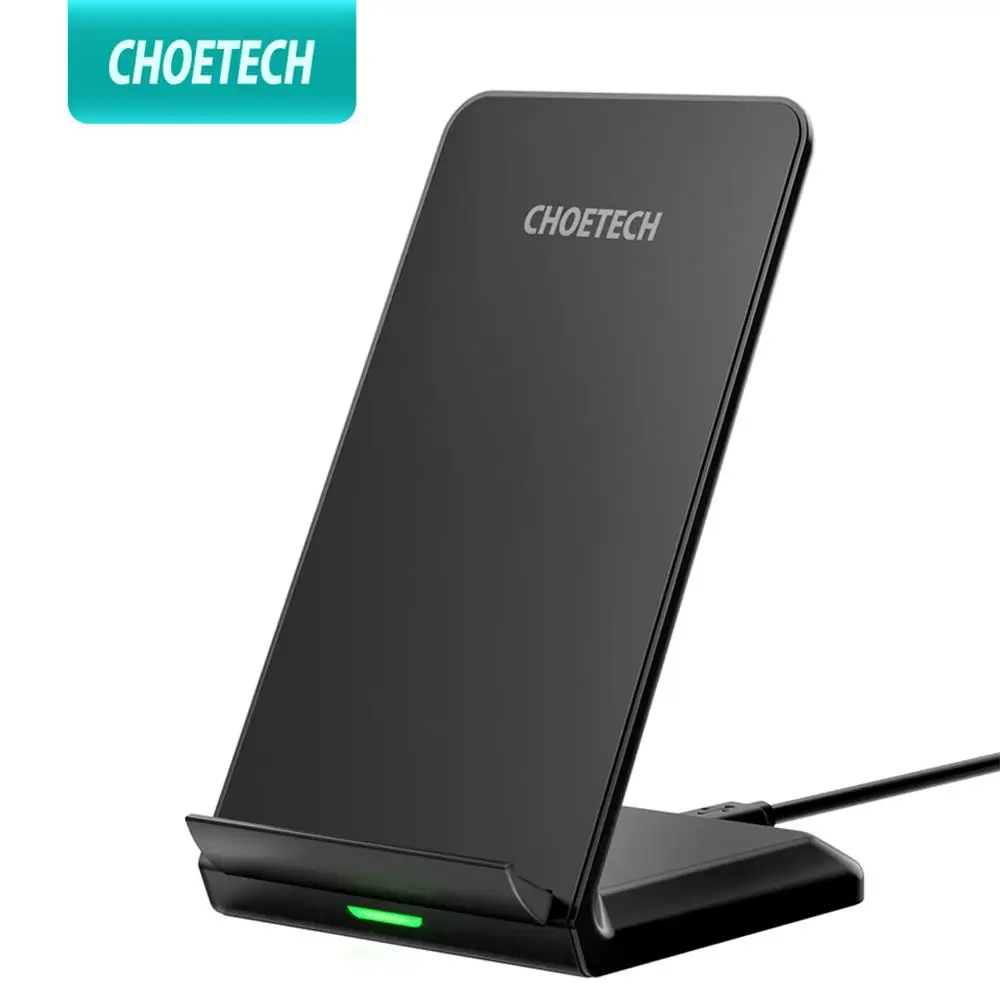 CHOETECH Беспроводная зарядка 10 Вт QI Быстрое беспроводное зарядное устройство