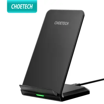 

CHOETECH 10W QI Wireless Charger stand For Samsung note10 S9 S8 Fast Wireless Charging Station For iPhone 11 Pro Max Xs Xr X 8
