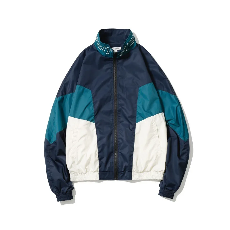 

City Where the Product Stand Collar Mixed Colors School Uniform Jacket MEN'S Coat Europe And America Men Jackets Autumn Coat