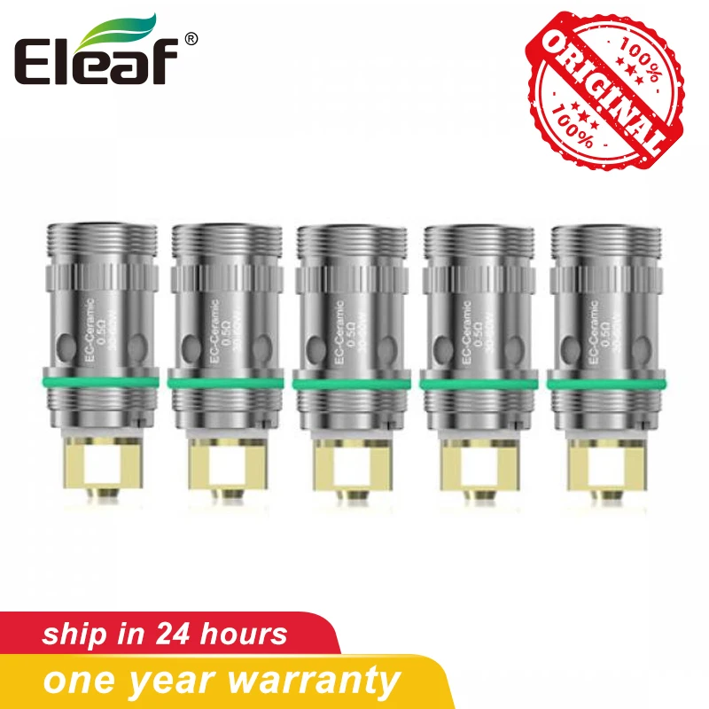 Eleaf EC Ceramic 0.5ohm vape Головка Катушки 5 шт./упак. электронная сигарета керамическая