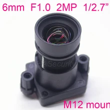 F1.0 Звездные огни 6 мм фокусное расстояние 2.0MP 1/2. " объектив специально для датчика изображения IMX327, IMX307, IMX290, IMX291 Модуль платы блока программного управления камеры