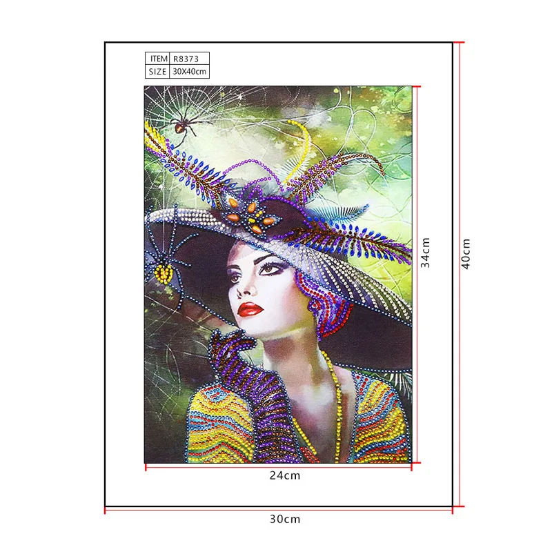 RUBOS DIY 5D Diamond Painting Beauty Sexy Girl Diamond Embroidery Mosaic Big Bead Pattern Special Stone Sale Modern Home Decor (5)