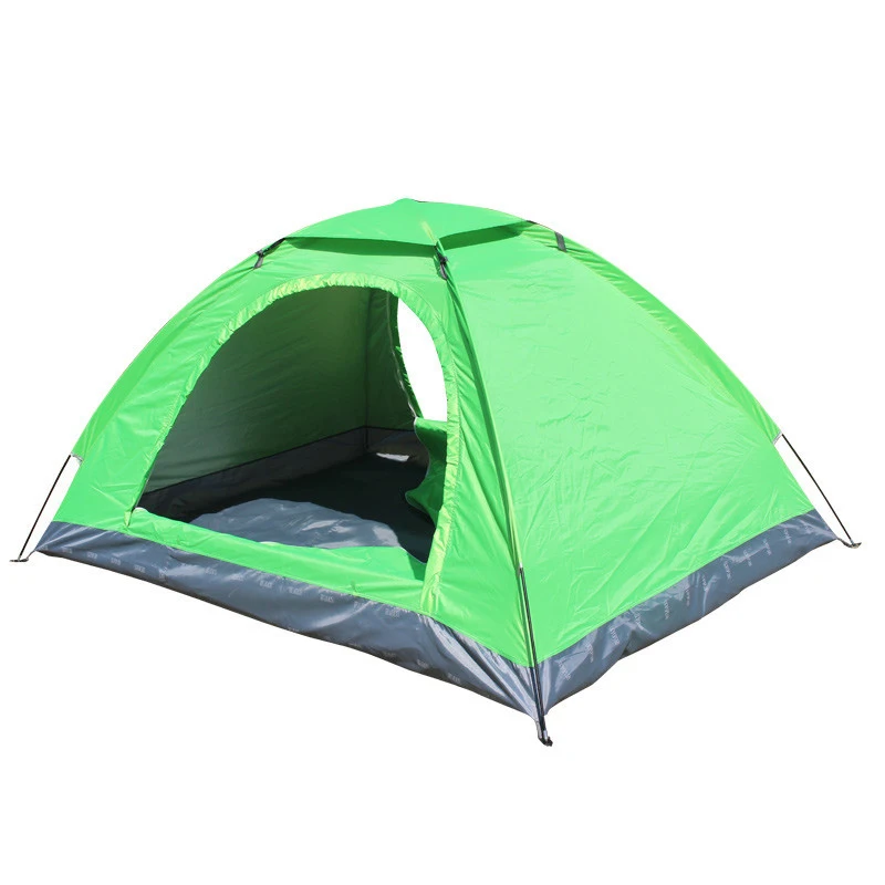 

Single Layer 2X1.5 Double Door UV-proof Shade Camping Camping Tent Climbing Hiking Tent Easy To Carry