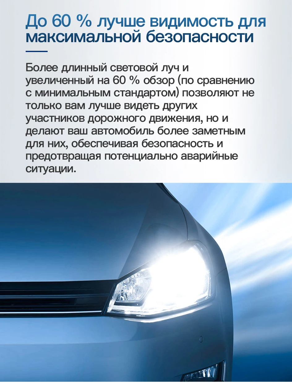 PHILIPS H7 12V 60/55W WhiteVision Ultra лампа для автомобильных фар 4200K яркий белый свет Галогенные 12972WVUSM