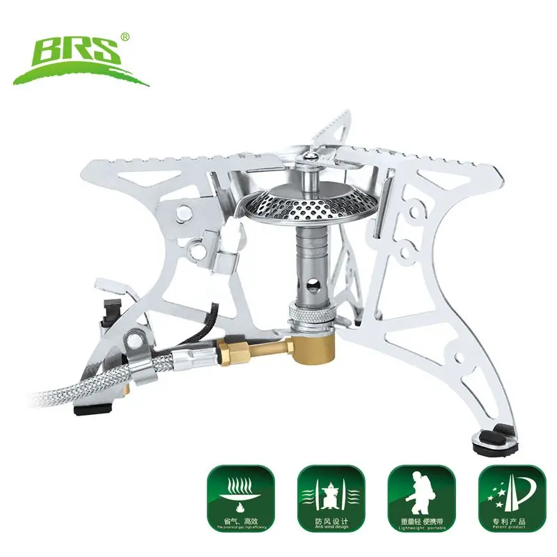 

BRS Folding Camping Stove Ultralight Cookware Portable Collapsible Backpacking Cooking Gas Stove Outdoor Cookware Furnace
