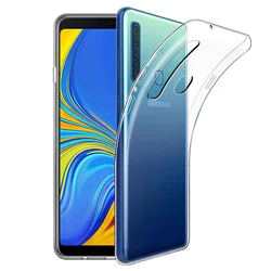 Crystal Clear Soft TPU Silicone Protective Phone Case - Slim 360° Defense for Samsung A9S (Clear)