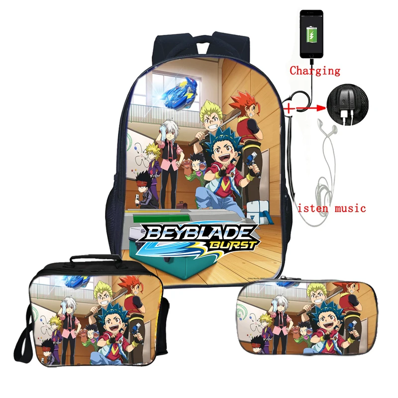 Высокое качество Beyblade рюкзак модный Сюрприз подарок рюкзак для подростков красивые дети мальчики девочки школьный ранец 3 шт./компл