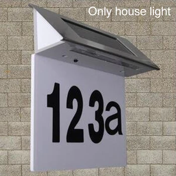 

4LED Waterproof Solar Stainless Steel Security Eco Friendly Powerful Anticorrosion Doorplate Number House Billboard Light