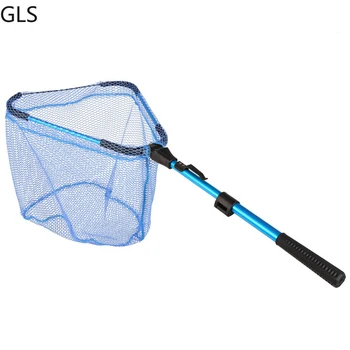 

Retractable Fishing Net Telescoping Foldable Landing Net Pole Collapsible Dip Net Tackle For Fly Fishing